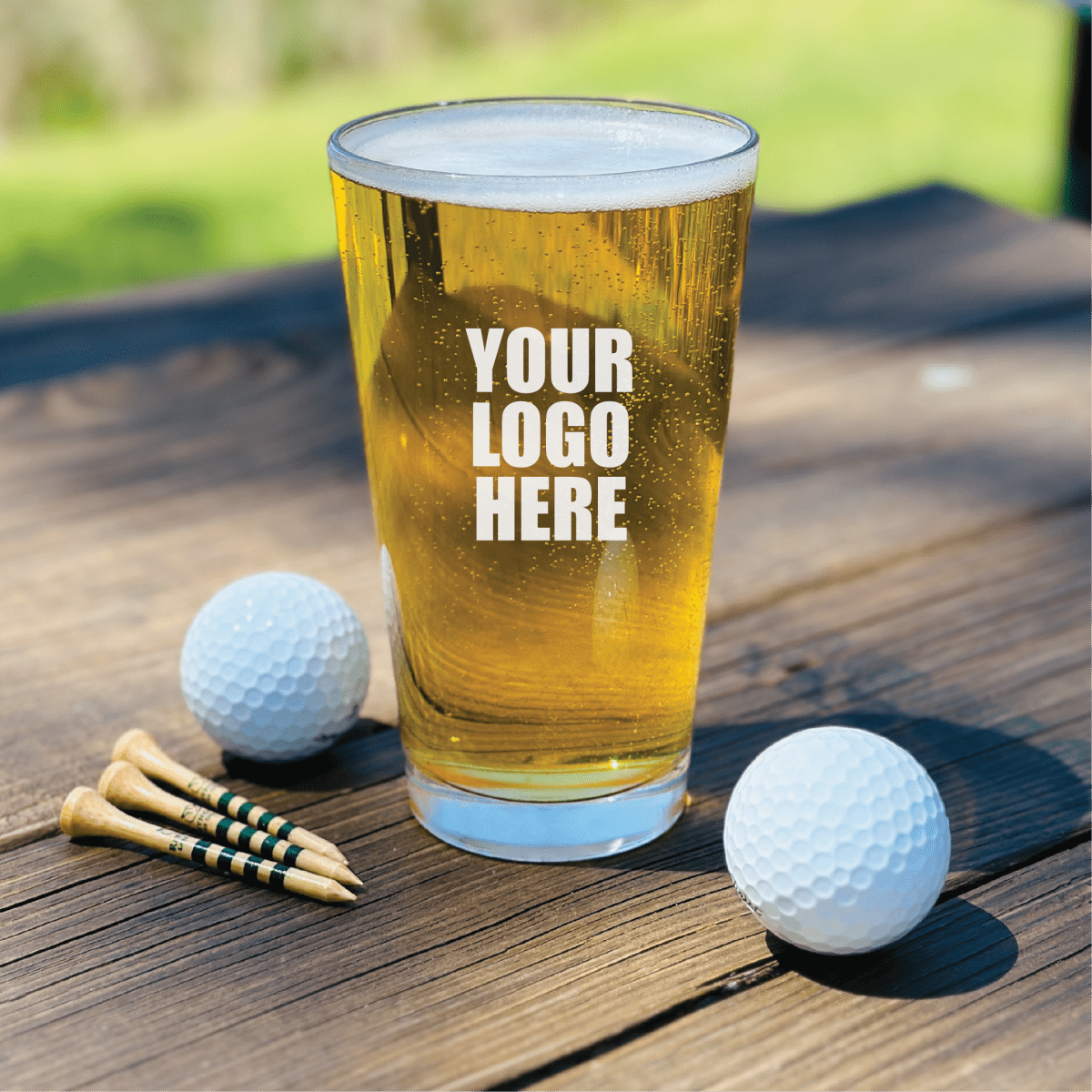 Unique Personalized Fairway Ale Customized pint glass Gifts for Men by Groovy Guy