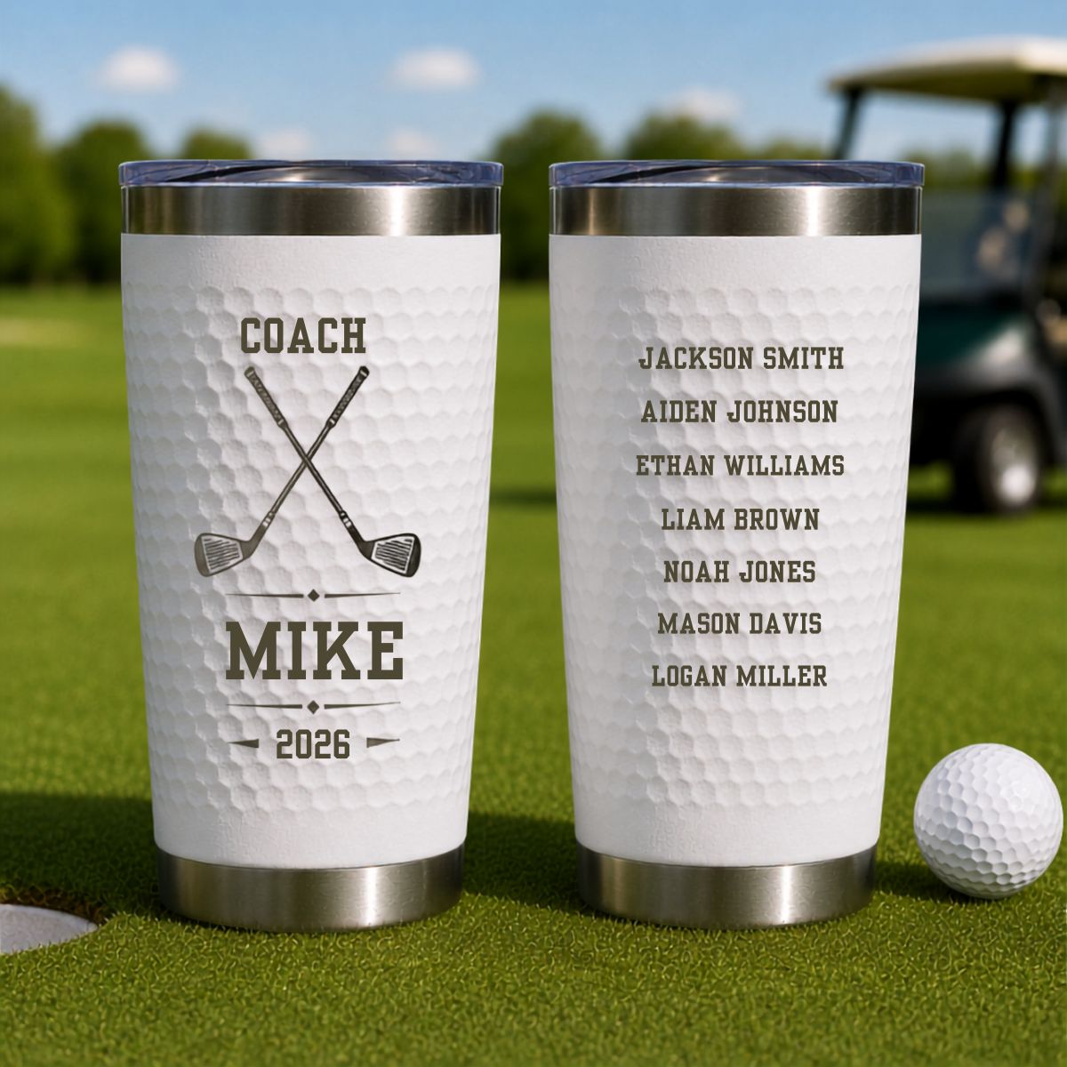 Personalized Golf Coach Team Tumbler