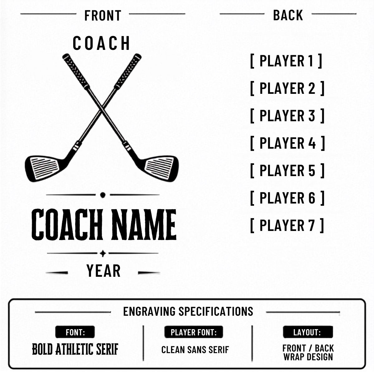 Personalized Golf Coach Team Tumbler