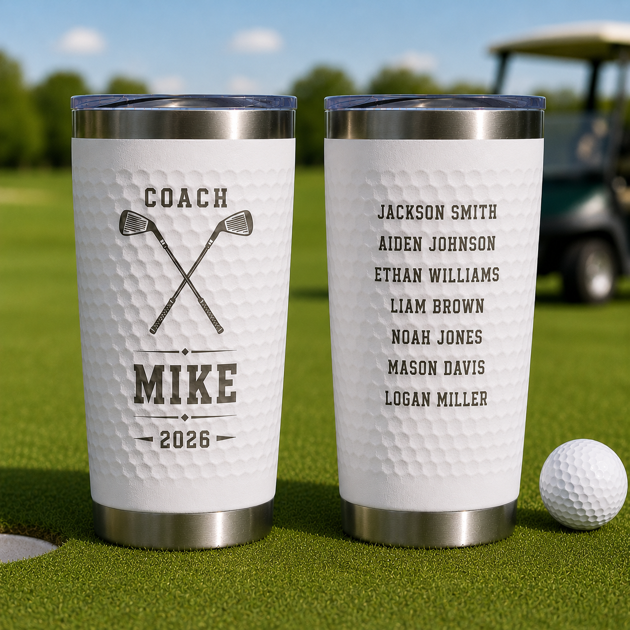 Personalized Golf Coach Team Tumbler