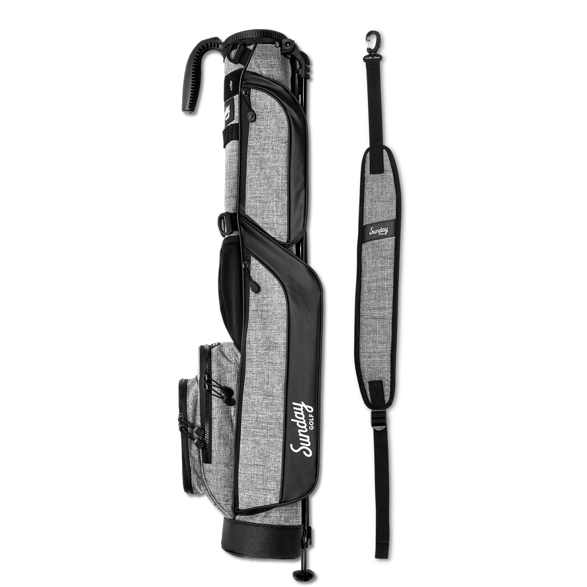 Unique Personalized THE LOMA | Heather Gray Par 3 Bag Customized Golf Bag Gifts for Men by Groovy Guy