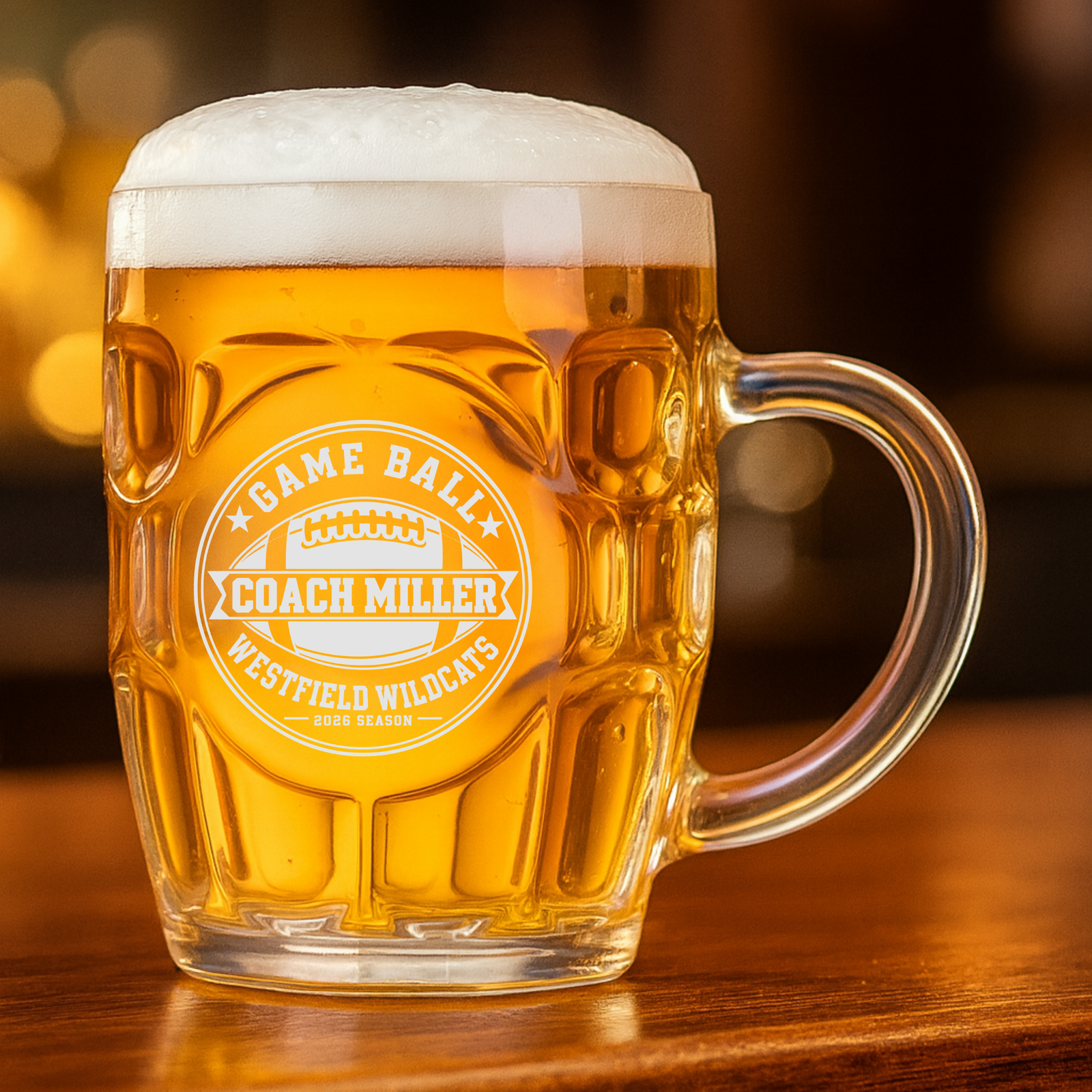 Football Game Ball Beer Mug