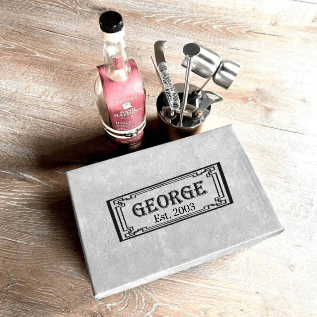 Unique Personalized Finally Legal Whiskey Box Set Customized Gift Set Gifts for Men by Groovy Guy
