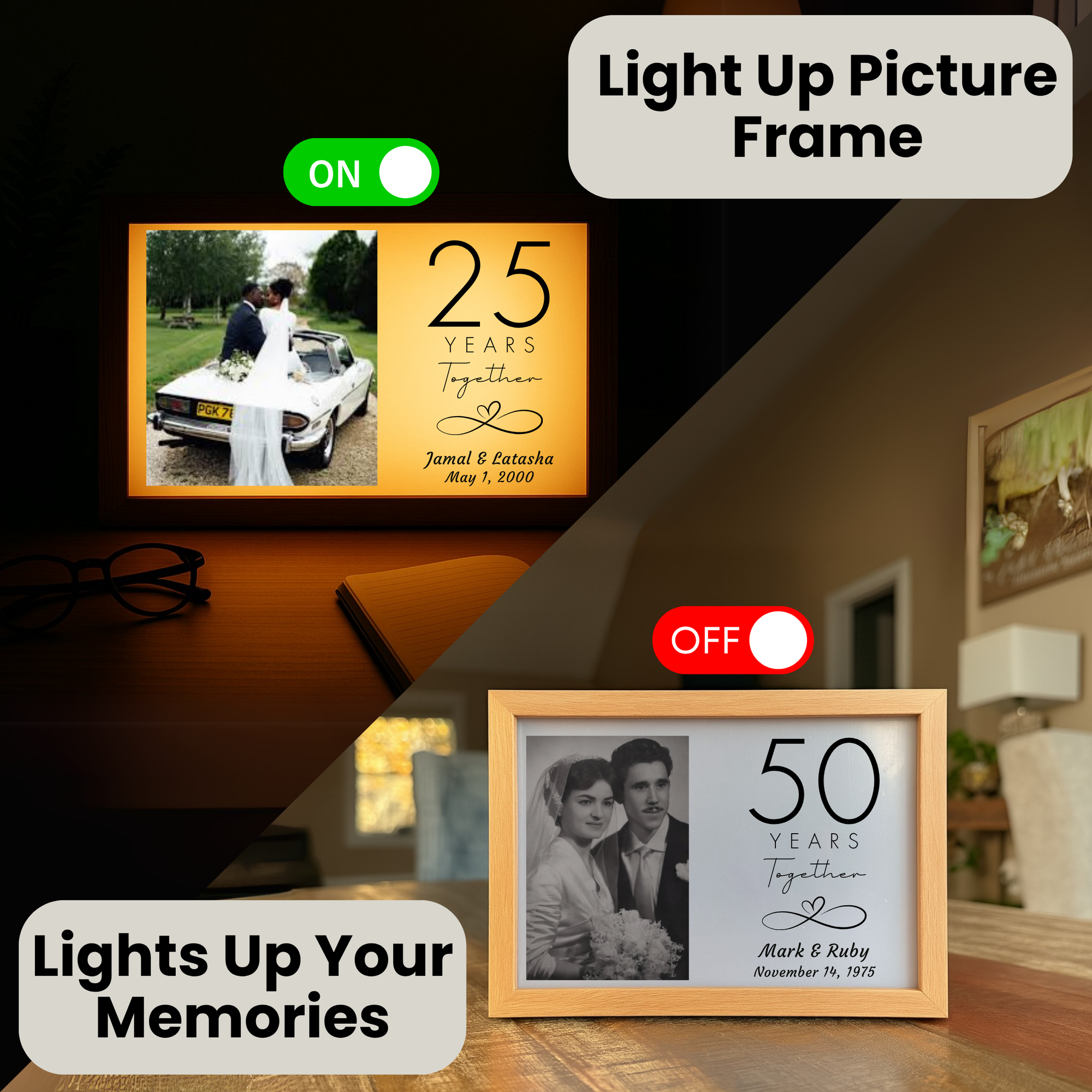 Wedding Anniversary Light Box