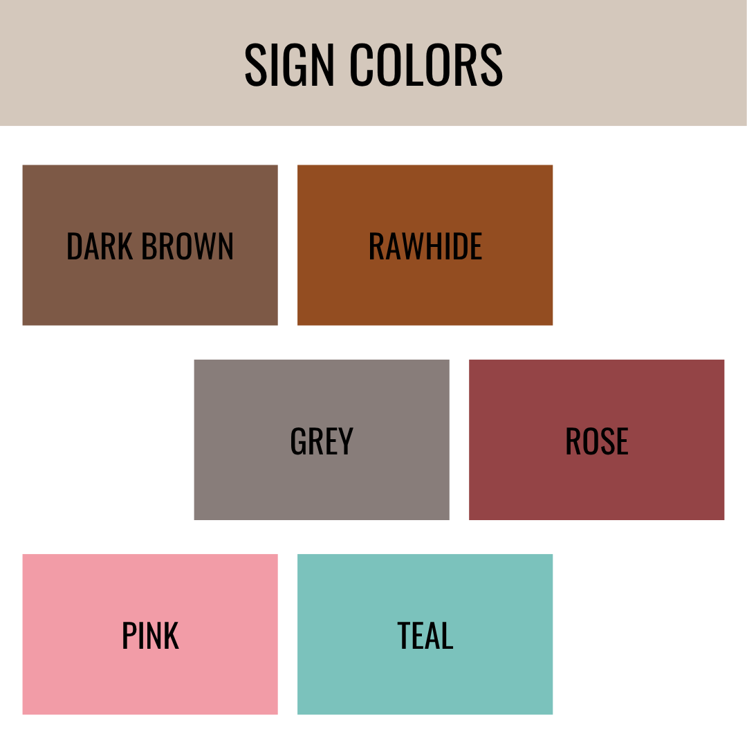 Our Home Coordinates Sign