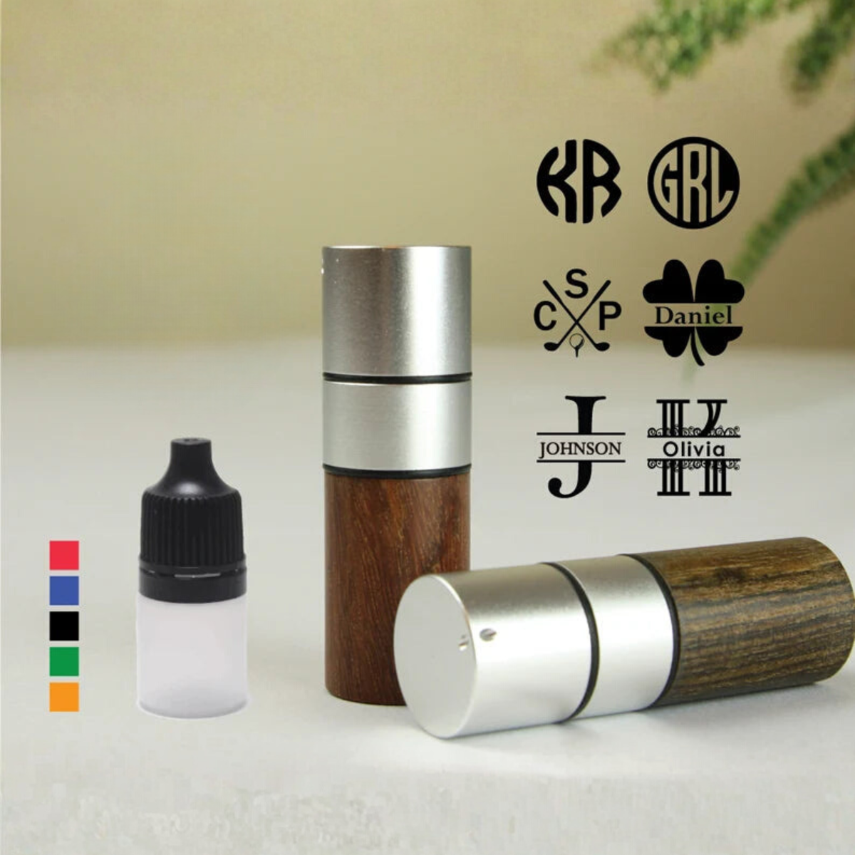 Personalized Wooden Golf Ball Stamp