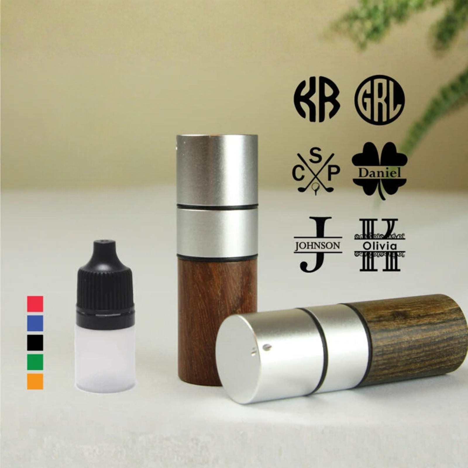 Personalized Wooden Golf Ball Stamp