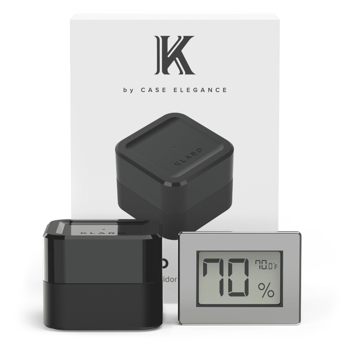 Unique Personalized Klaro Valet - Smart Humidor Customized hygrometer Gifts for Men by Groovy Guy