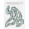 Harbour Town Golf Links, Hilton Head, South Carolina - Printed Golf Courses