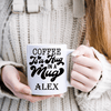 White Funny Coffee Mug With Hug In A Mug Design