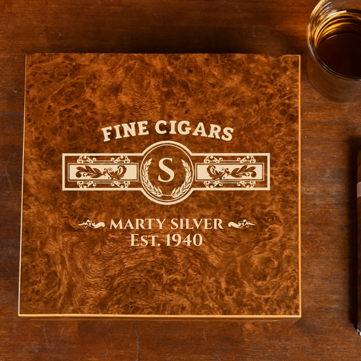 Personalized Cigar Humidor