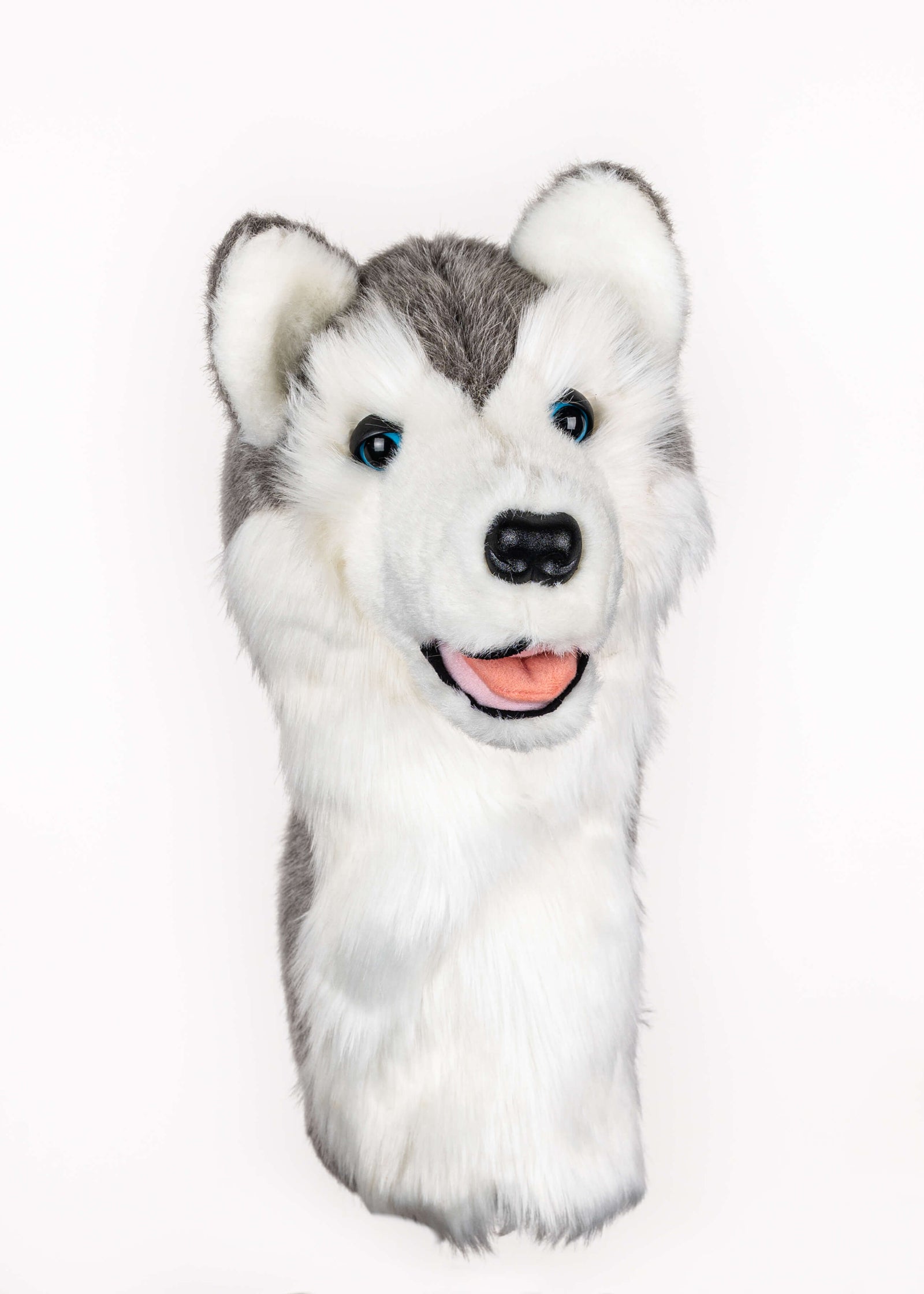 Husky plush golf headcover for drivers up to 460cc, photographed on a plain background