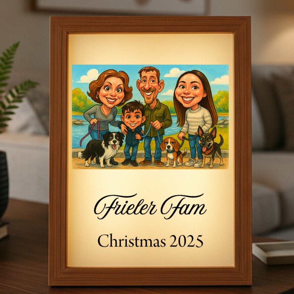 Couples Caricature Light Box