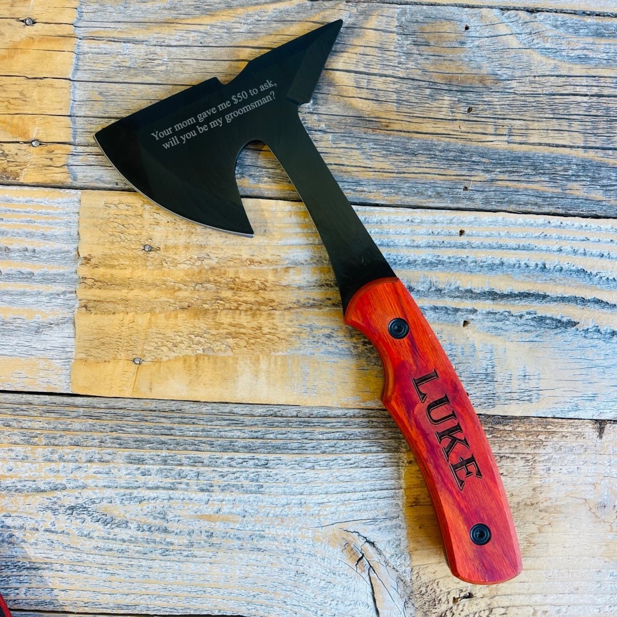 Unique Personalized Blade of Brotherhood Proposal Customized Gifts for Men by Groovy Guy