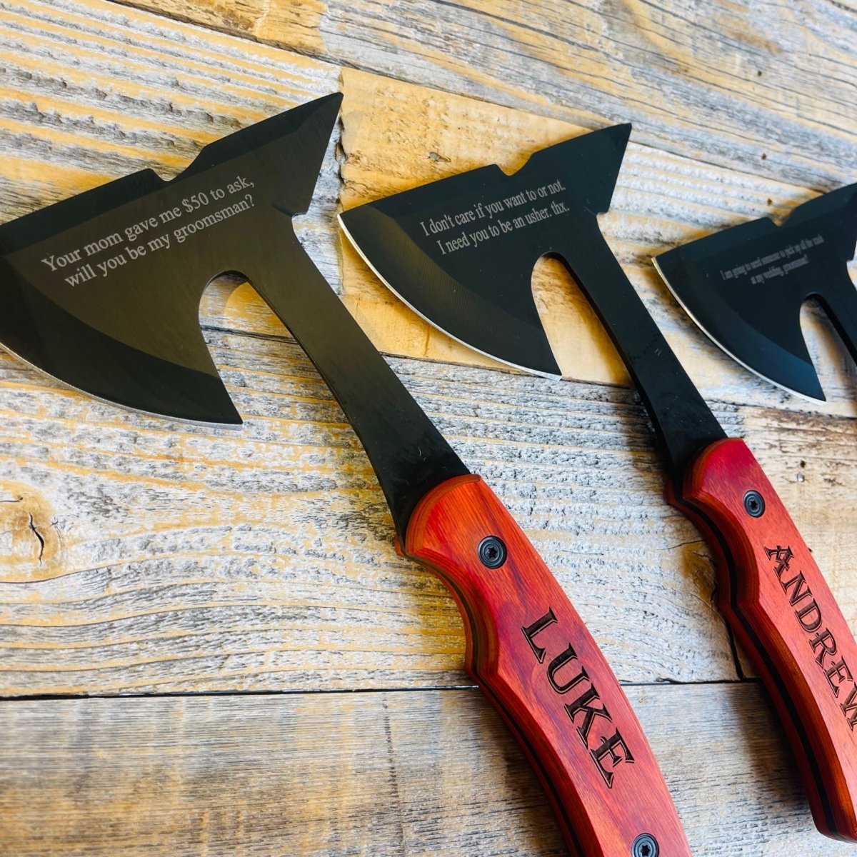 Unique Personalized Blade of Brotherhood Proposal Customized Gifts for Men by Groovy Guy