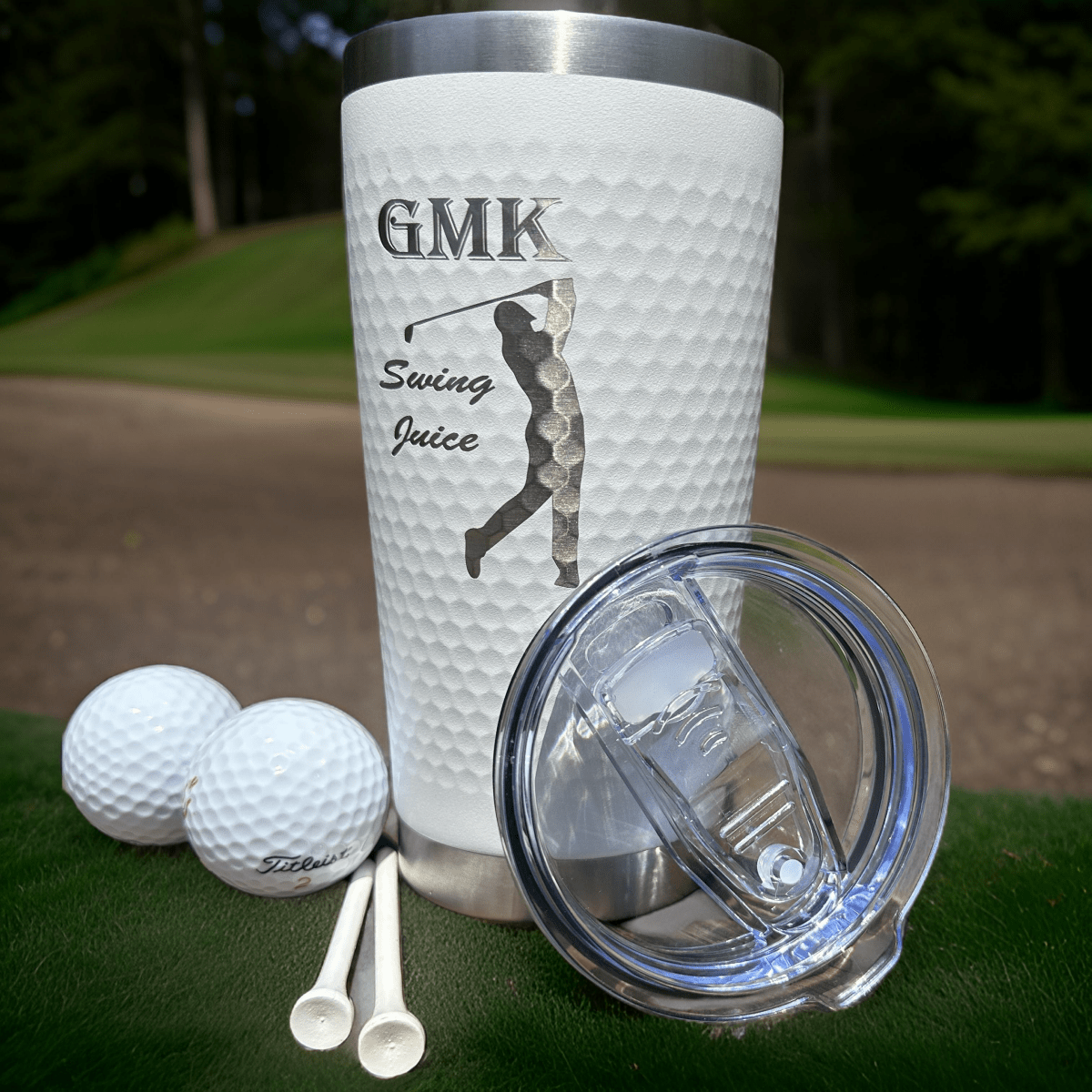 Unique Personalized Custom Golf Ball Tumbler Customized Golf Gifts for Men by Groovy Guy