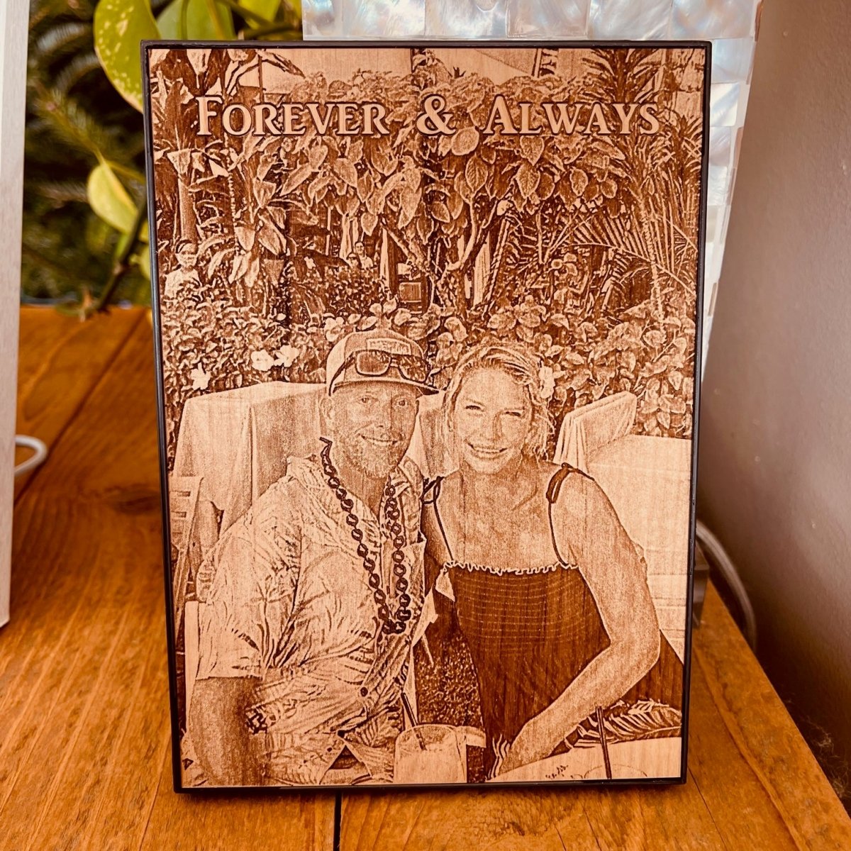 Unique Personalized Memories Etched in Wood Customized Anniversary Gifts for Men by Groovy Guy