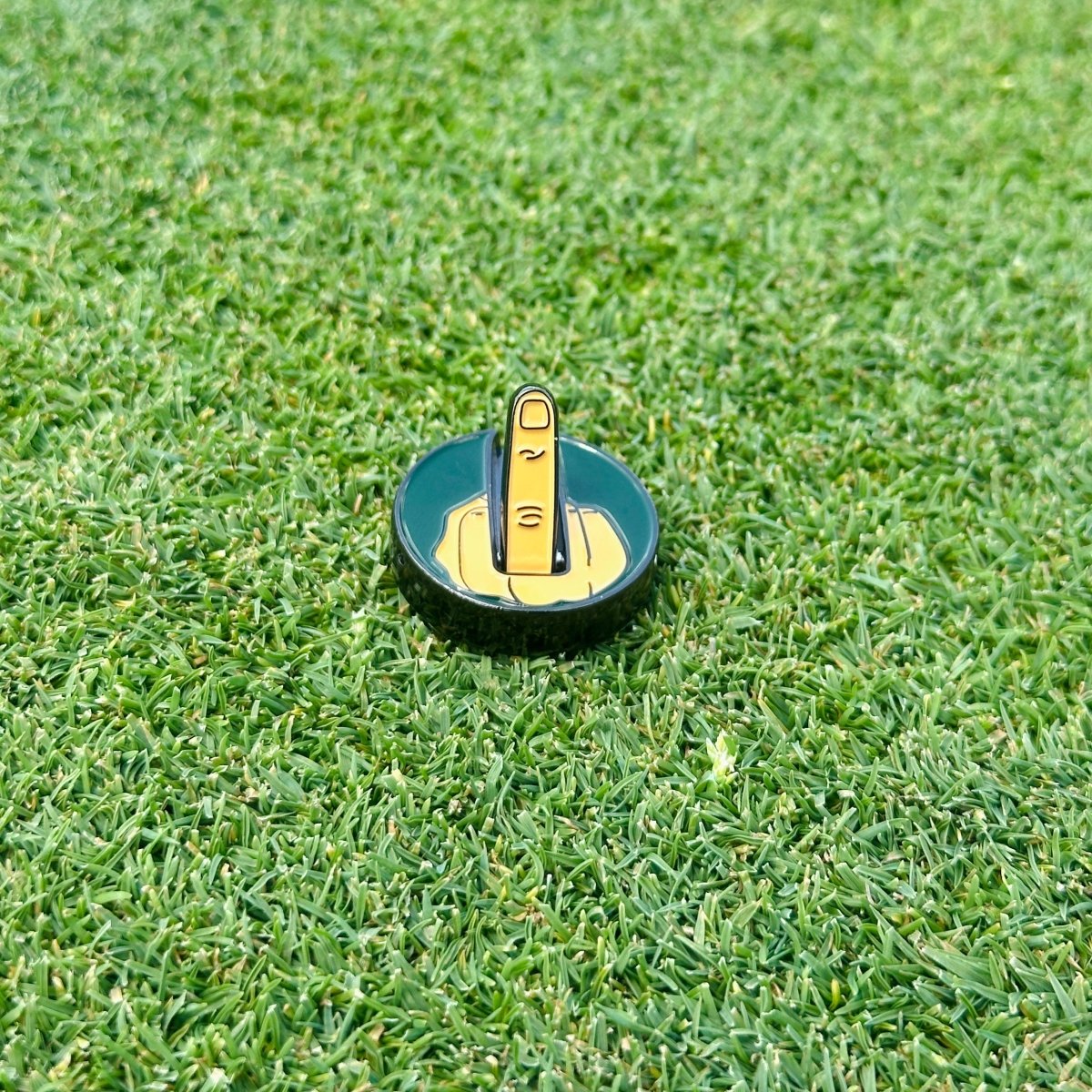 Unique Personalized Flip The Bird Ball Marker & Hat Clip Customized Golf Ball Marker Gifts for Men by Groovy Guy