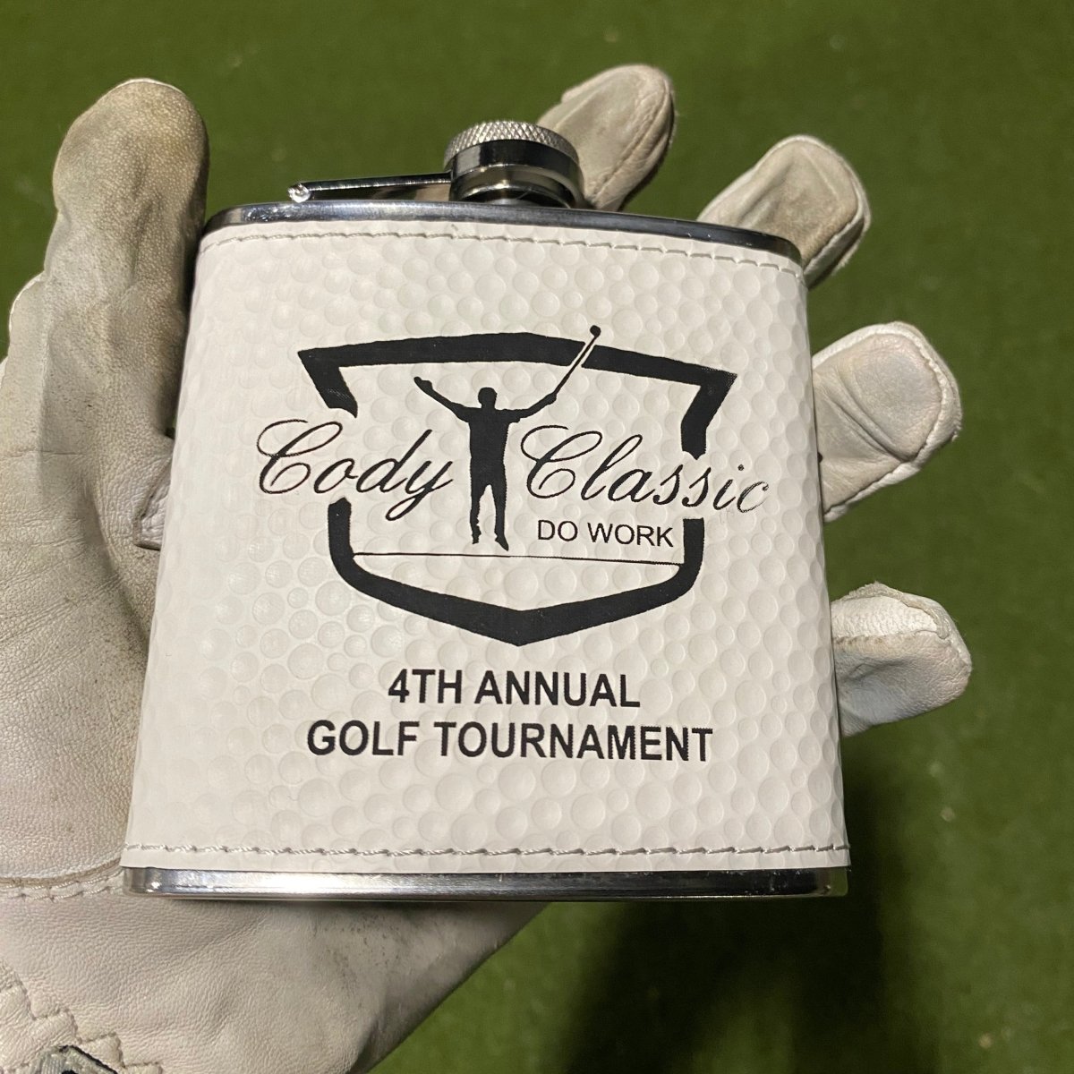 Unique Personalized The Tee'd Up Flask Customized Flask Gifts for Men by Groovy Guy