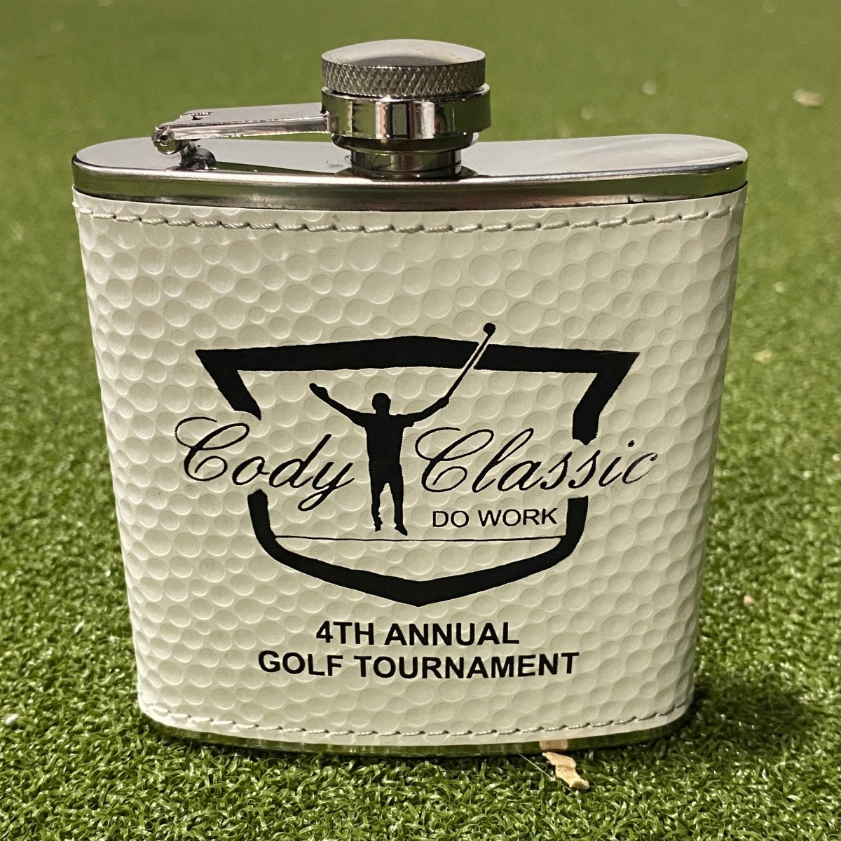 Unique Personalized The Tee'd Up Flask Customized Flask Gifts for Men by Groovy Guy