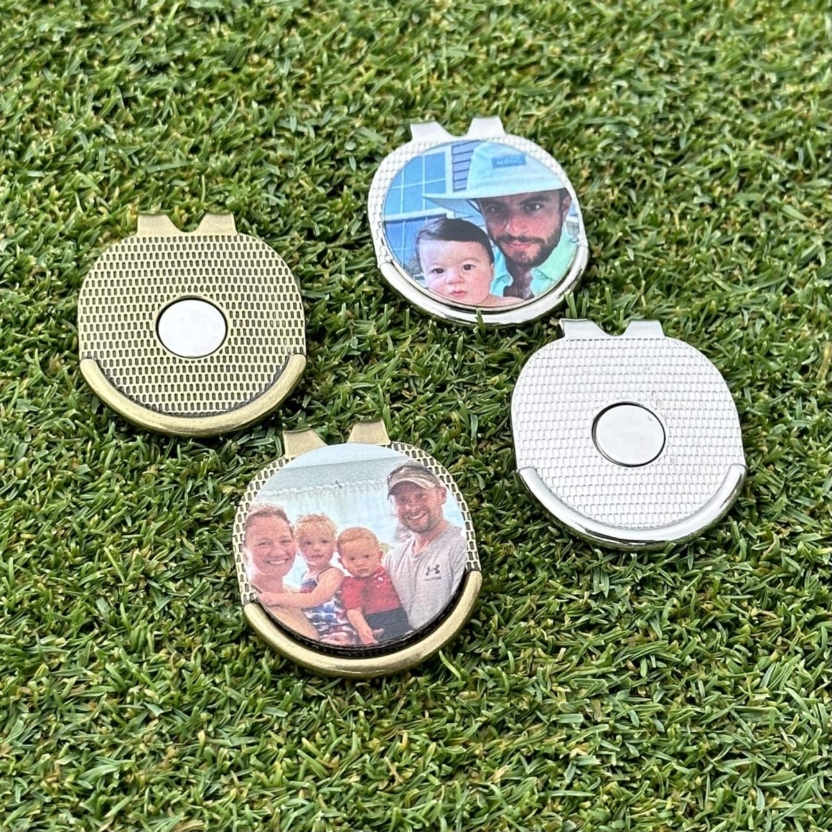 Unique Personalized Custom Photo Ball Marker & Golf Hat Clip Set Customized Golf Ball Marker Gifts for Men by Groovy Guy