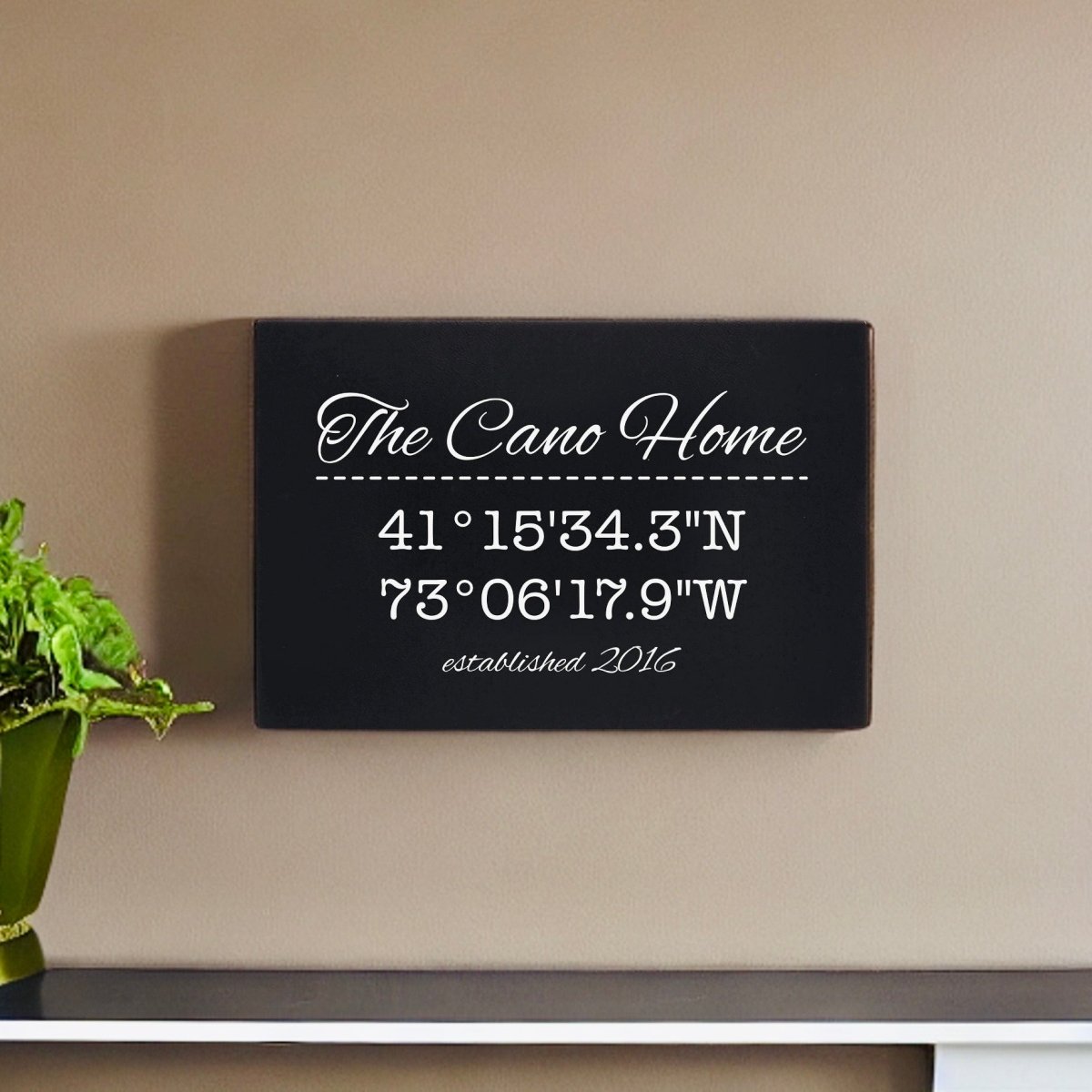 Unique Personalized Our Home Coordinates Sign Customized Pub Signs Gifts for Men by Groovy Guy