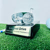 Crystal Golf Tournament Trophy