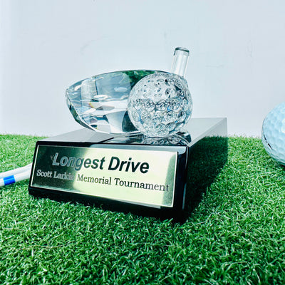 Crystal Golf Tournament Trophy