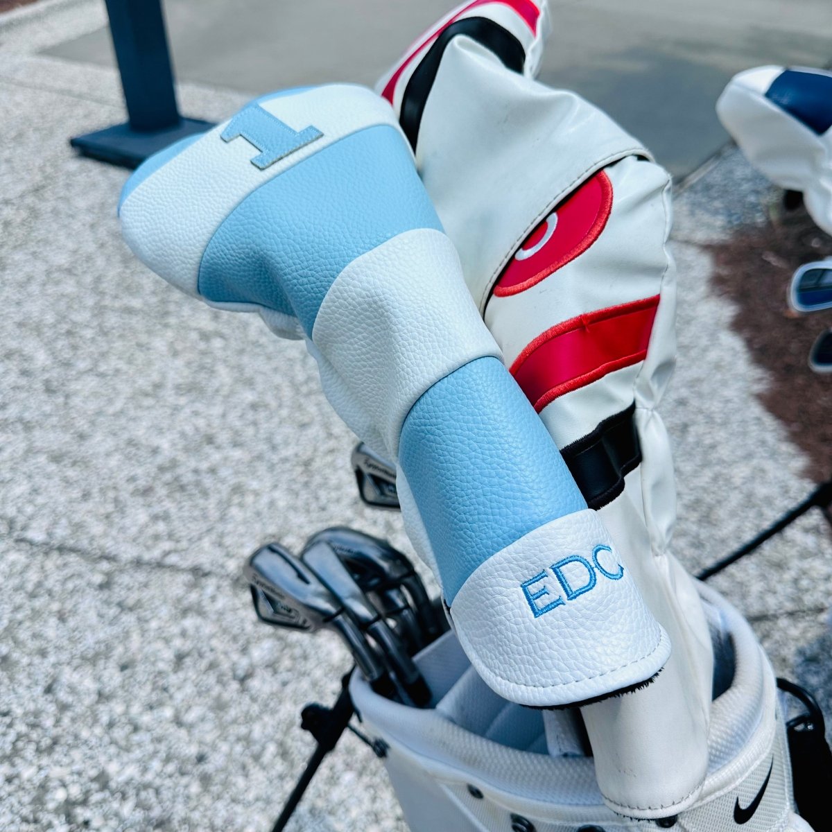 Unique Personalized Links Lux Monogrammed Head Cover Customized Golf Lasers Gifts for Men by Groovy Guy