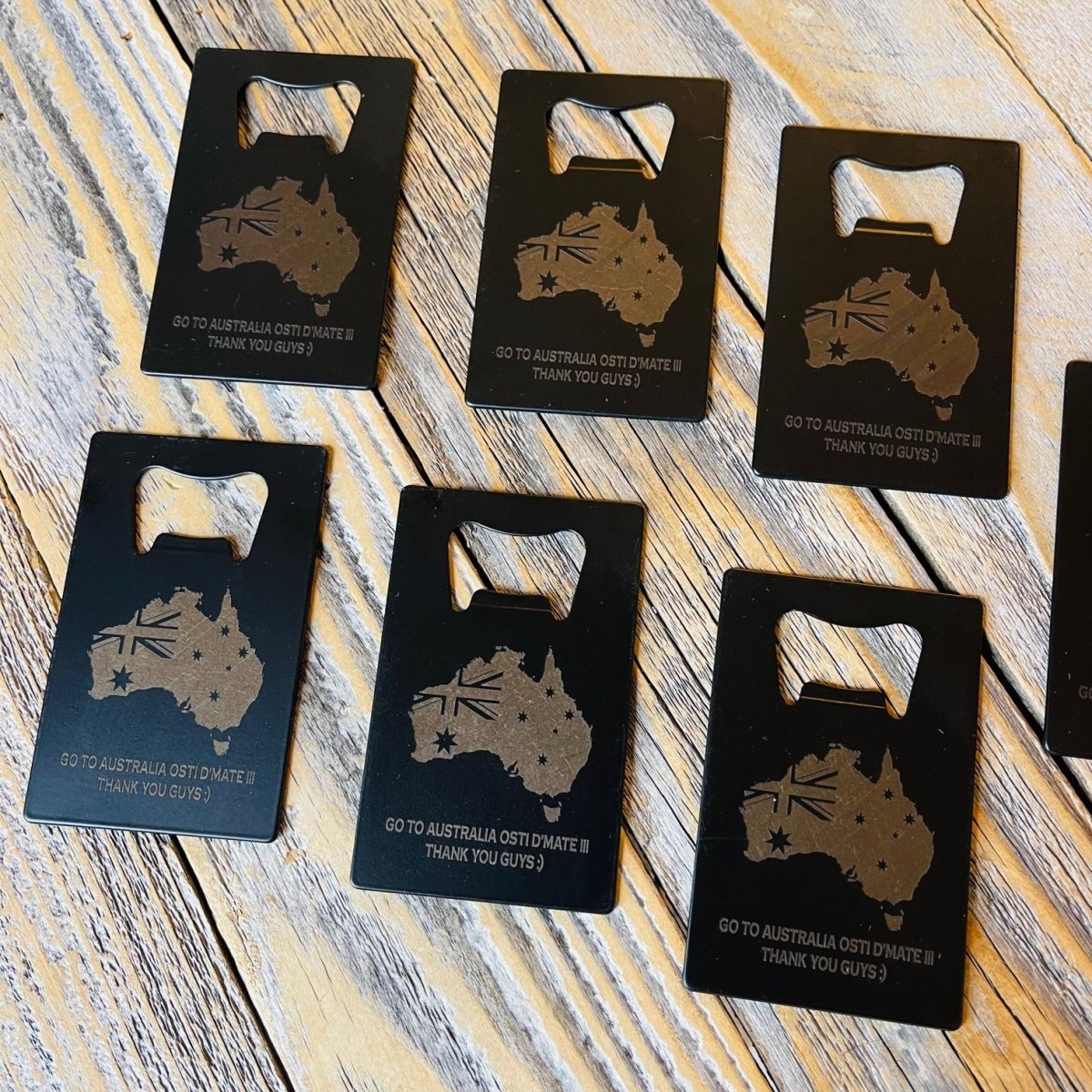 Unique Personalized Wallet Bottle Opener with Logo Customized Logo Gifts for Men by Groovy Guy