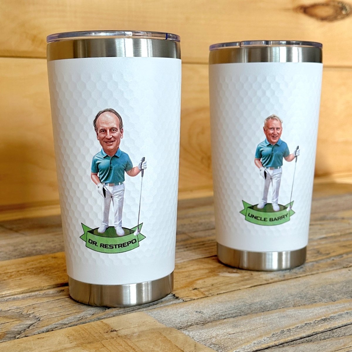 Unique Personalized Fairway Fun Golf Tumbler Customized Golf Gifts for Men by Groovy Guy
