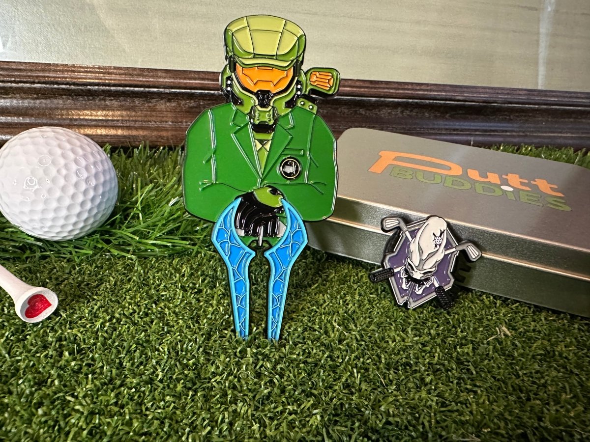 Unique Personalized The Master's Chief Golf Divot Tool w/ Legendary Ball Marker Customized Divot Tools Gifts for Men by Groovy Guy