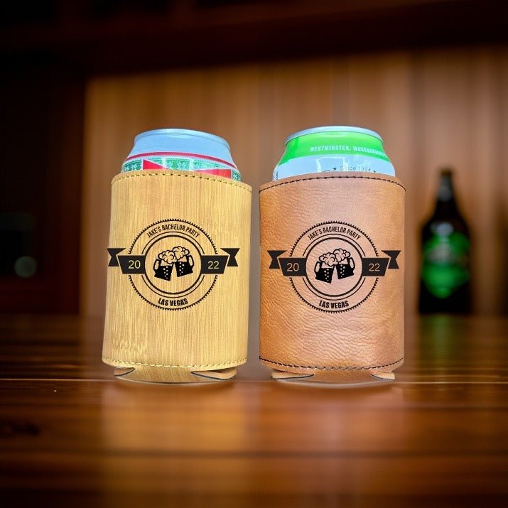 Unique Personalized Custom Bachelor Party Koozie Customized Personalized Koozie Gifts for Men by Groovy Guy