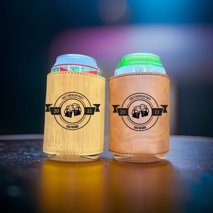 Unique Personalized Custom Bachelor Party Koozie Customized Personalized Koozie Gifts for Men by Groovy Guy