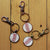 Unique Personalized Leather Stitch Baseball Keychain Customized Accessories Gifts for Men by Groovy Guy
