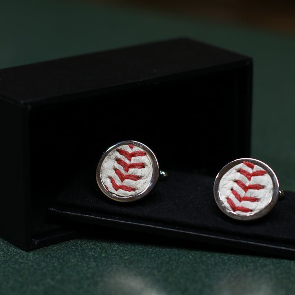 Unique Personalized Baseball Cufflinks Customized Cufflinks Gifts for Men by Groovy Guy