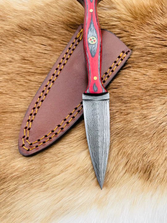 Unique Personalized Titan Shadow Master Customized Damascus Knife Gifts for Men by Groovy Guy