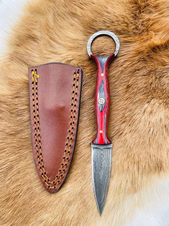 Unique Personalized Titan Shadow Master Customized Damascus Knife Gifts for Men by Groovy Guy