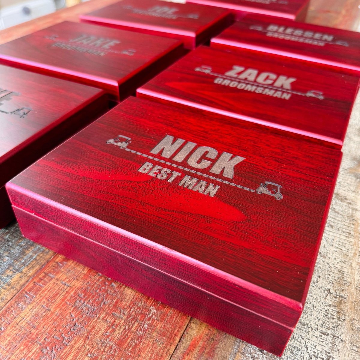 Unique Personalized Fairway Squad Set Customized Groomsmen Proposal Gifts for Men by Groovy Guy