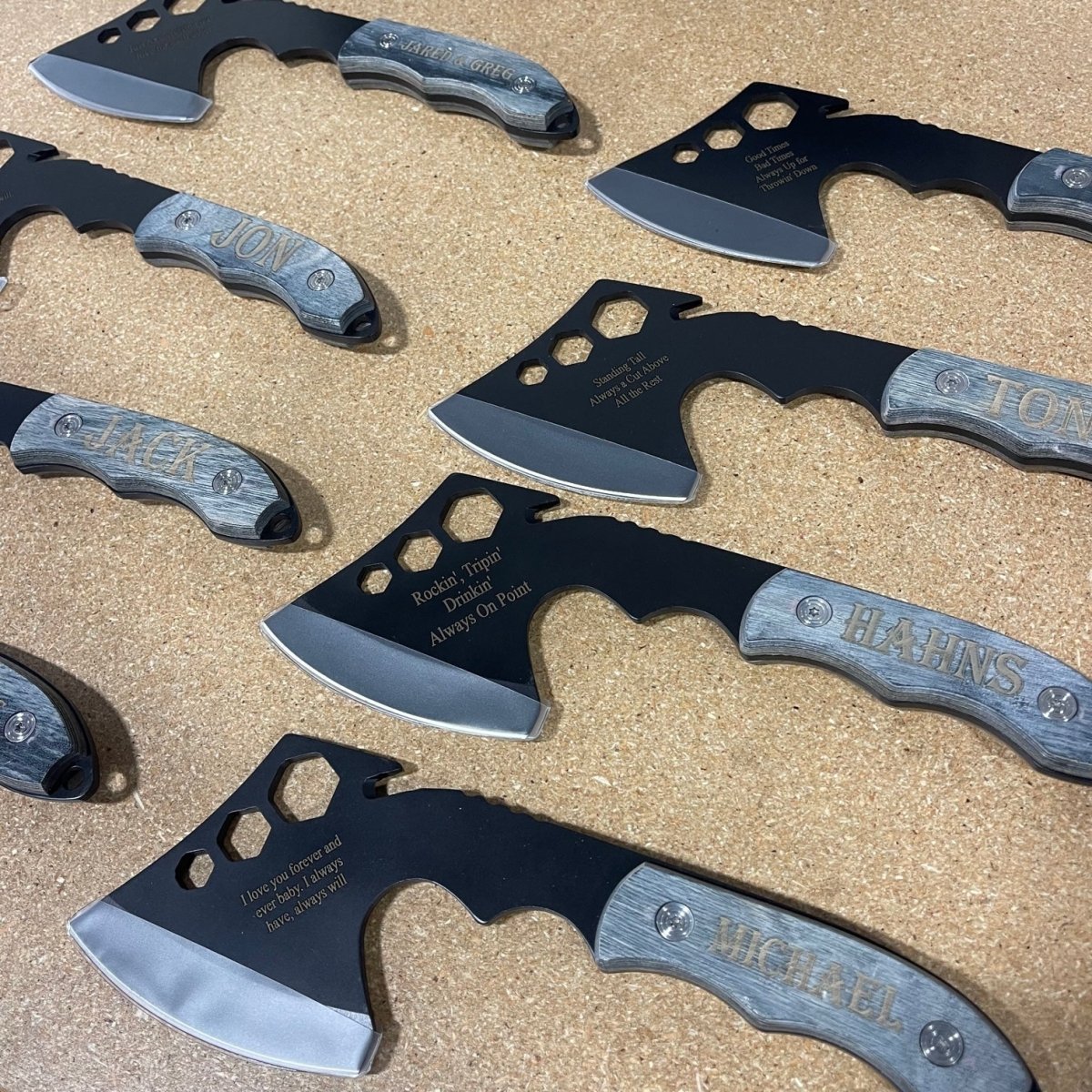 Unique Personalized Sentimental Engraved Axe of Love Customized Anniversary Gifts for Men by Groovy Guy