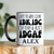 Black Funny Coffee Mug With Idc And Idgaf Design