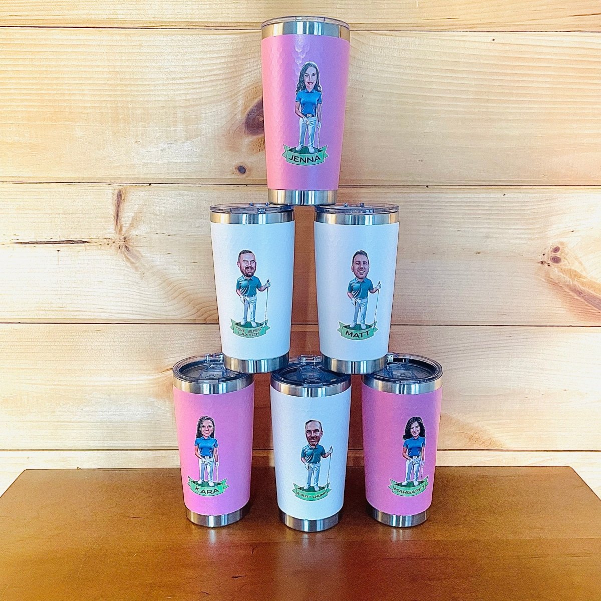 Unique Personalized Fairway Fun Golf Tumbler Customized Golf Gifts for Men by Groovy Guy