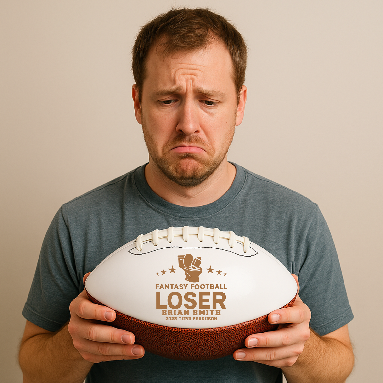 Fantasy Football Loser Toilet Bowl Trophy