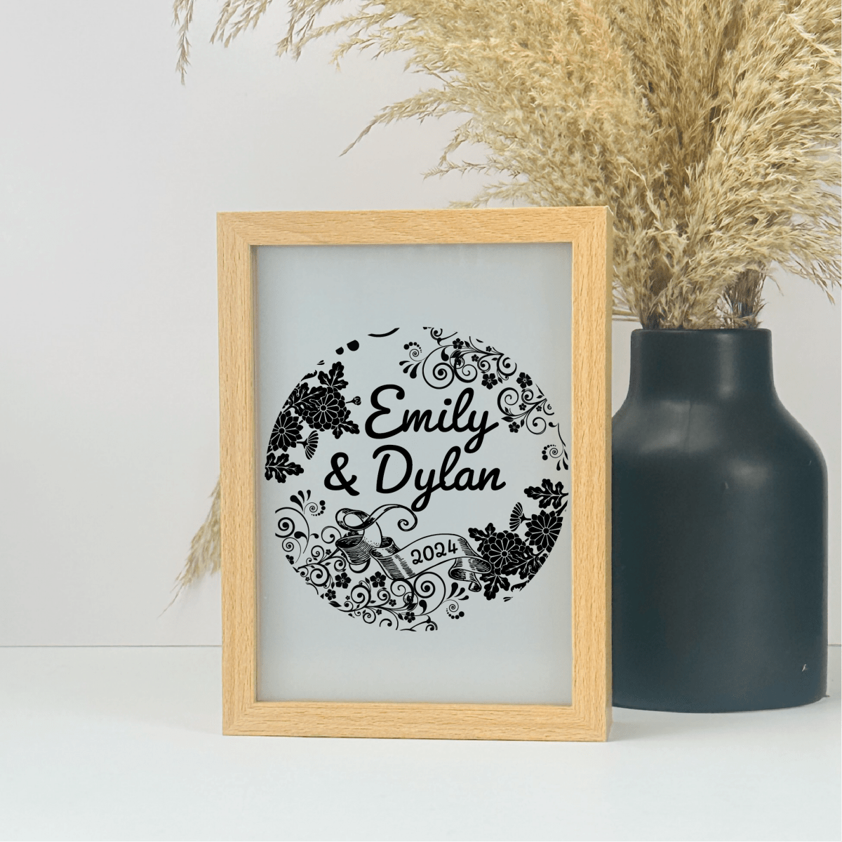 Unique Personalized Luminous Love Keepsake Customized Anniversary Gifts for Men by Groovy Guy