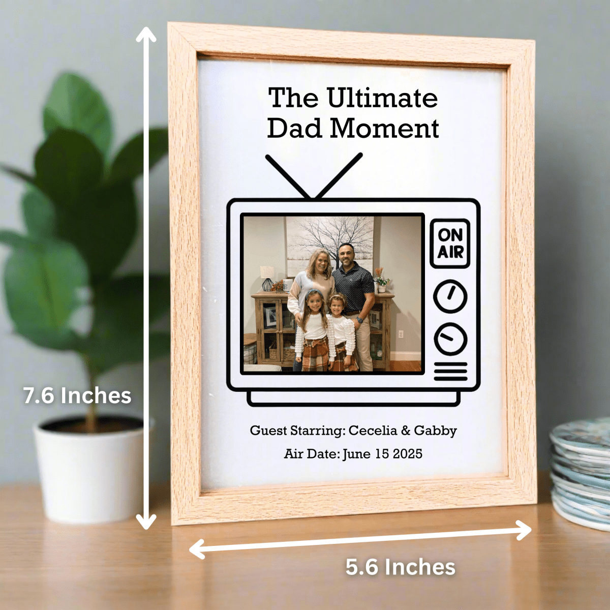Unique Personalized Dad's Prime Time Moments Frame Customized Gifts for Men by Groovy Guy