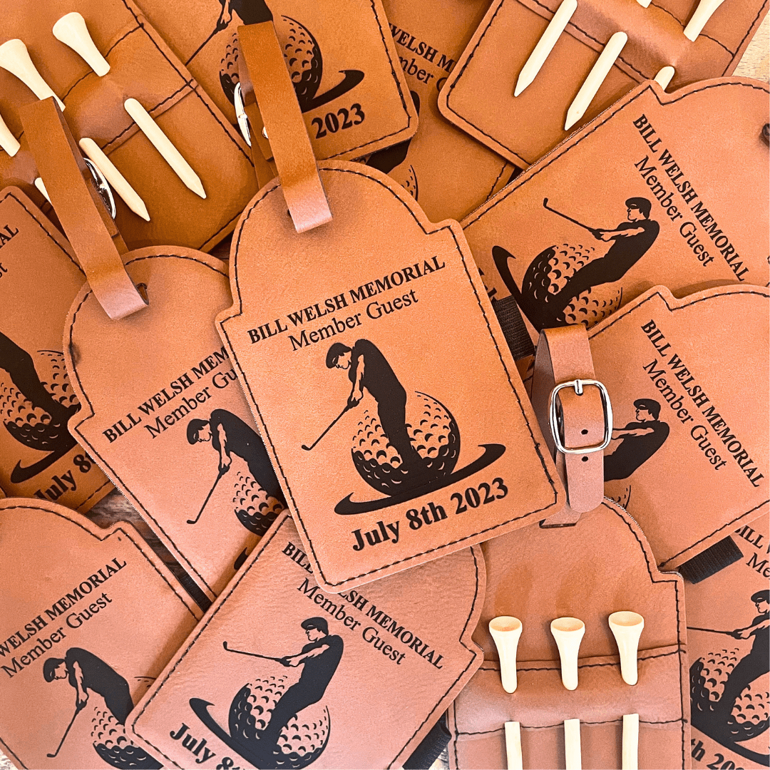 Unique Personalized Golf Tournament Bag Tag Customized Golf Outing Gifts for Men by Groovy Guy