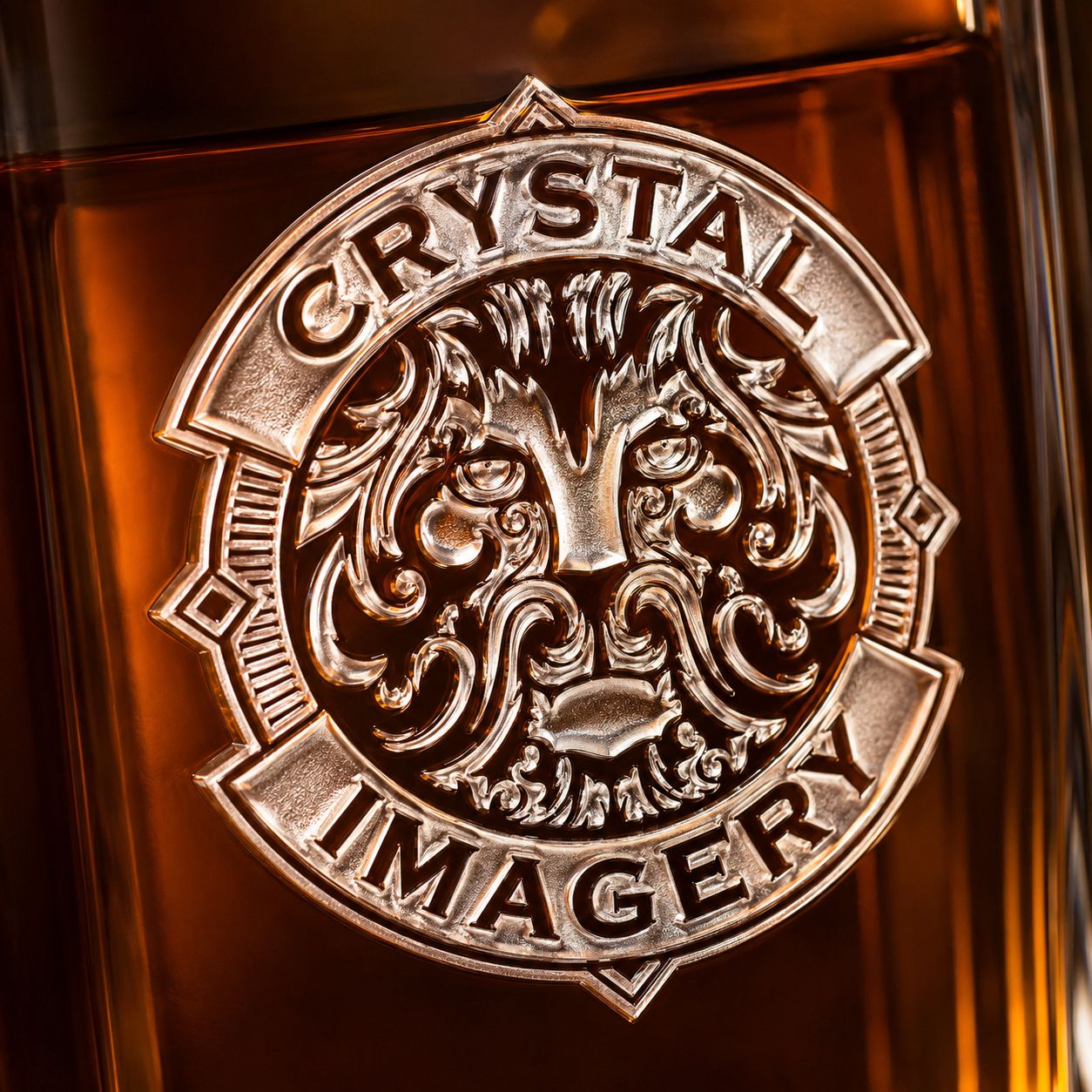Crystal Personalized Logo Whiskey Decanter Set