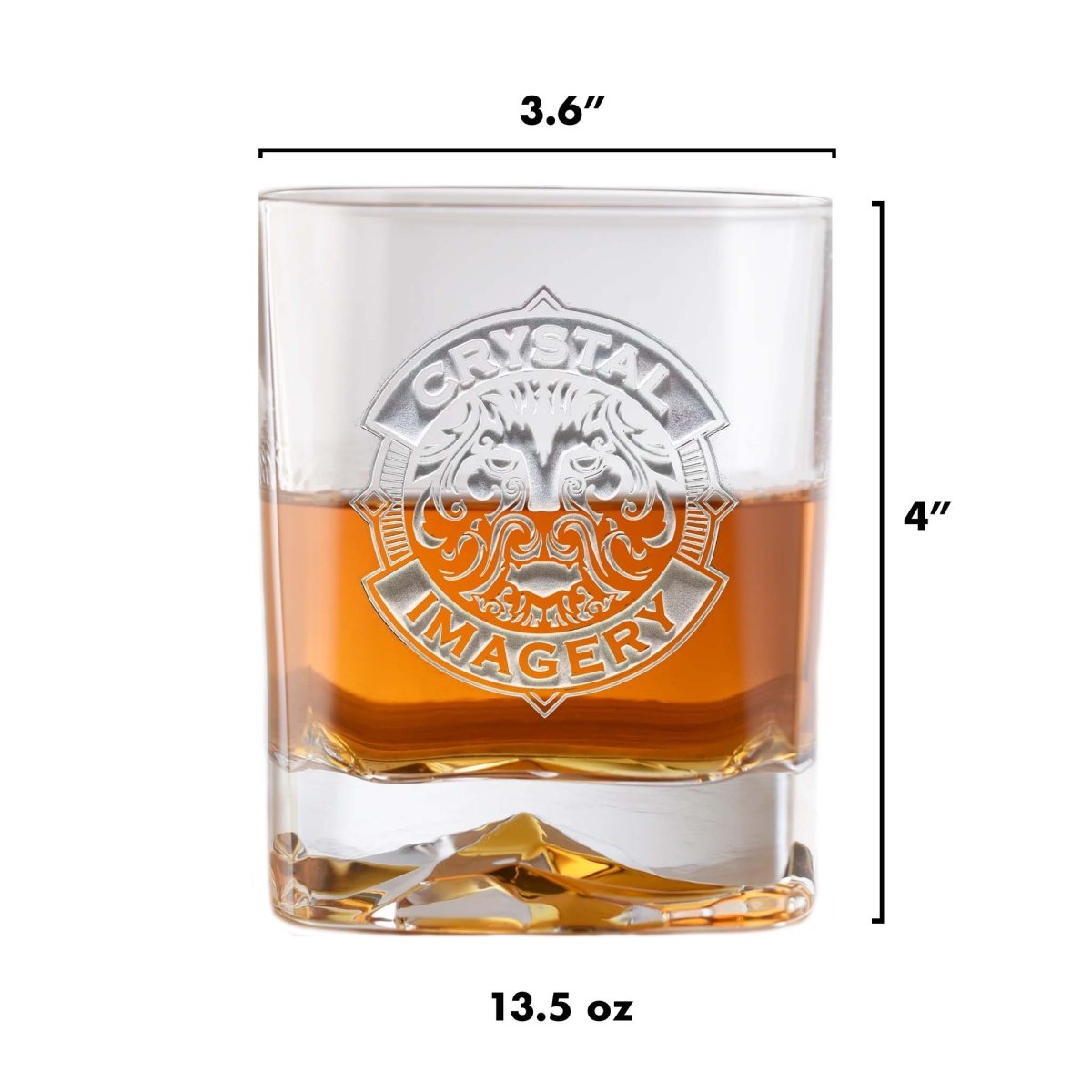 Unique Personalized Bourbon On The Rocks Customized Barware Gifts for Men by Groovy Guy