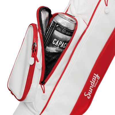 THE LOMA | Red & Off-White Par 3 Bag