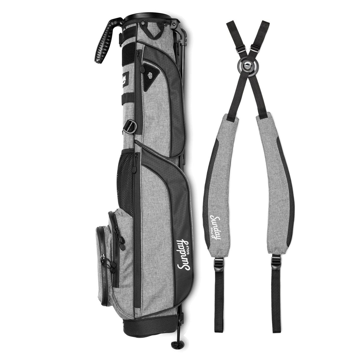 Unique Personalized LOMA XL | Heather Gray Carry Bag Customized Golf Bag XL Gifts for Men by Groovy Guy